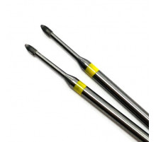 Безопасная фреза "почка" - многогранная, 3 мм, желтая насечка