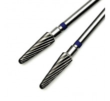 Фреза ТВС "закругленный конус", синяя насечка, d-4.0mm (ФКЗ 040-C)