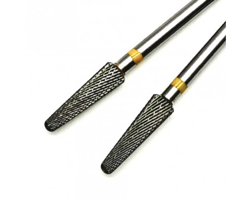 Фреза ТВС "закругленный конус", желтая насечка, d-4.0mm (ФКЗД 040-ОМ)