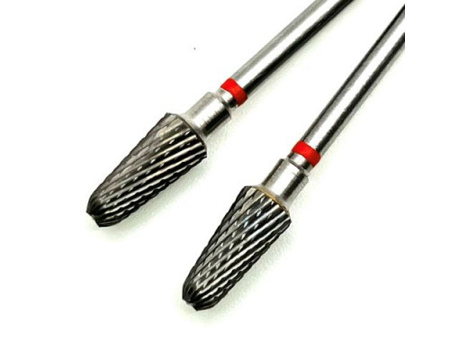 Фреза ТВС "закругленный конус", оранжевая насечка, d-5.0mm (ФКЗД 050-М)