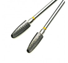 Фреза ТВС "парабола", желтая насечка, d-5.0mm (ФПД 050-ОМ)