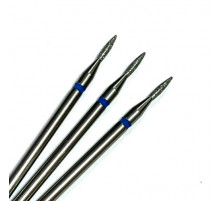 Фреза алмазная "пламя" 014 синяя