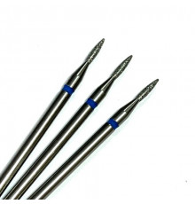 Фреза алмазная "пламя" 014 синяя