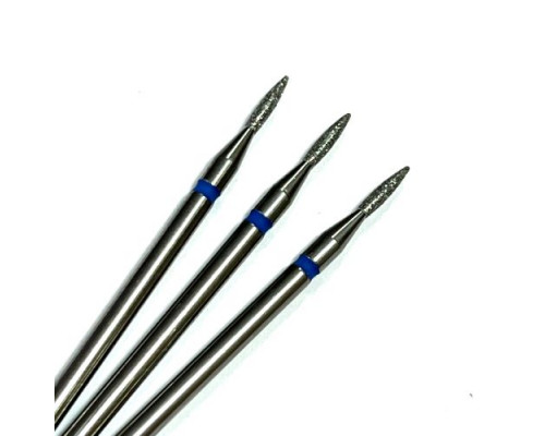 Фреза алмазная "пламя" 014 синяя