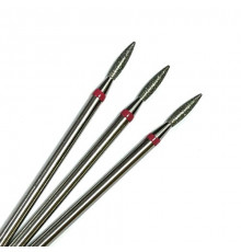 Фреза алмазная "пламя" 018 красная