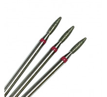 Фреза алмазная "пламя" 018 красная с тупым концом