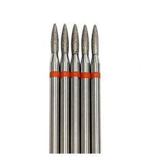 Фреза алмазная "пламя" 018 оранжевая