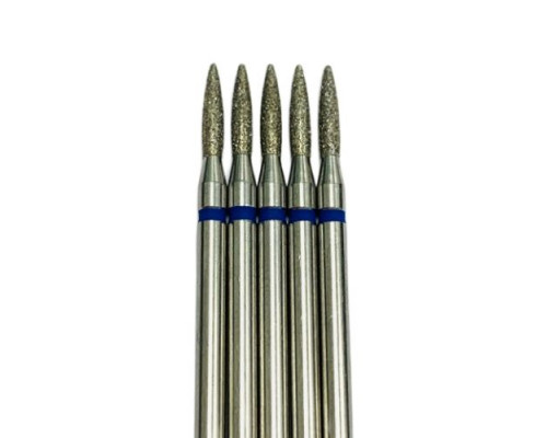 Фреза алмазная "пламя" 018 синяя