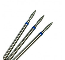 Фреза алмазная "пламя" 021 синяя