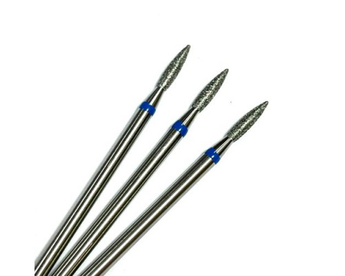 Фреза алмазная "пламя" 021 синяя