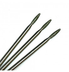 Фреза алмазная "пламя" 021 синяя с тупым концом