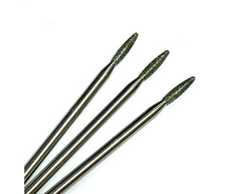 Фреза алмазная "пламя" 021 синяя с тупым концом