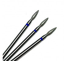 Фреза алмазная "пламя" 023 синяя