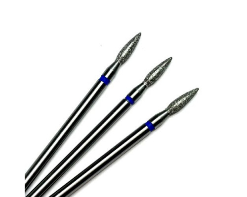 Фреза алмазная "пламя" 023 синяя