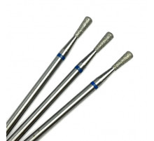 Фреза алмазная "конус обратный закругленный" 023 синяя