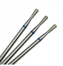 Фреза алмазная "конус обратный закругленный" 023 синяя