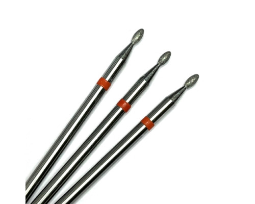 Фреза алмазная "эллипс/олива" 016 оранжевая