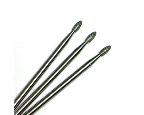 Фреза алмазная "эллипс/олива" 023 синяя