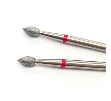 Фреза алмазная "почка" 025 красная