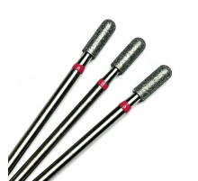 Фреза алмазная "цилиндр закругленный/микрофон" 031 красная