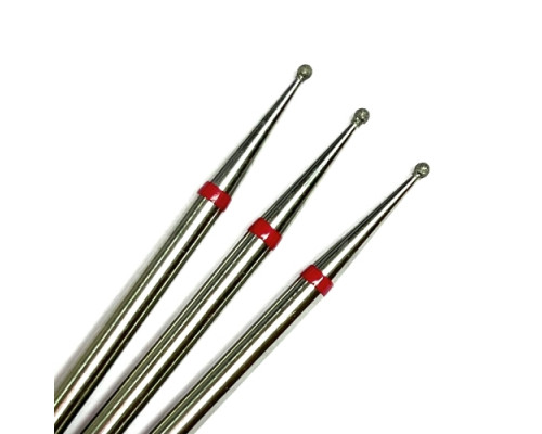 Фреза алмазная "шар" 010 красная