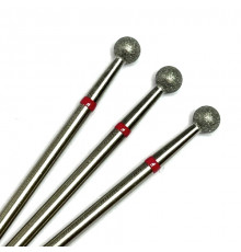 Фреза алмазная "шар" 040 красная