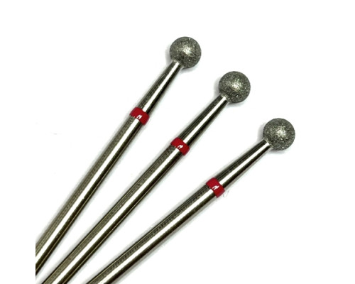 Фреза алмазная "шар" 040 красная