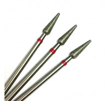 Фреза алмазная "конус/капля" 031 красная