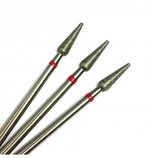 Фреза алмазная "конус/капля" 031 красная