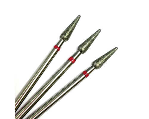 Фреза алмазная "конус/капля" 031 красная