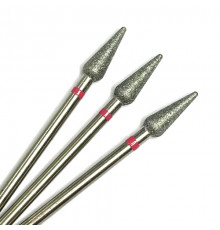 Фреза алмазная "конус/капля" 040 красная