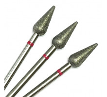 Фреза алмазная "конус/капля" 050 красная