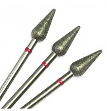 Фреза алмазная "конус/капля" 050 красная