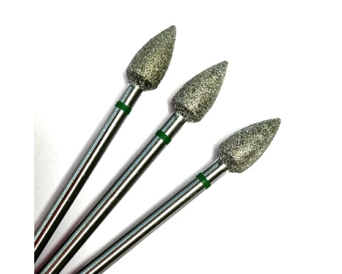 Фреза алмазная "пуля" 050 зеленая