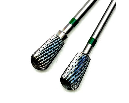 Фреза ТВС "груша", зеленая насечка, d-6.0mm