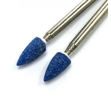 Корундовая фреза "пуля" синяя, D=4 мм