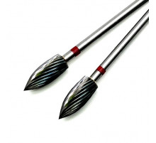 Фреза ТВС "пламя", красная насечка, d-5.0mm