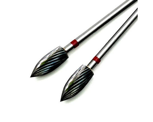 Фреза ТВС "пламя", красная насечка, d-5.0mm