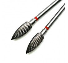 Фреза ТВС "пламя", оранжевая насечка, d-5.0mm