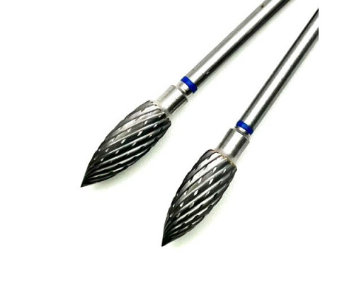 Фреза ТВС "пламя", синяя насечка, d-5.0mm