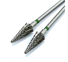 Фреза ТВС "елочка", зеленая насечка, d-6.0mm (ФКДЕ 060-K) 