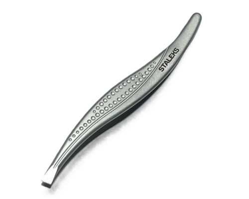 Пинцет для бровей "Staleks Classic 12/3" скошенный