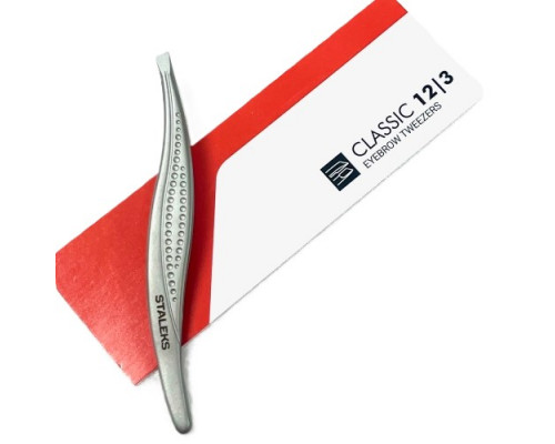 Пинцет для бровей "Staleks Classic 12/3" скошенный