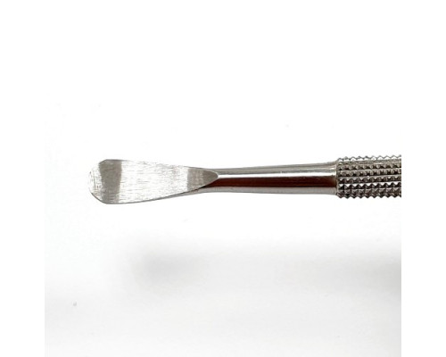 Пушер фирменный двусторонний "закругленная лопатка + нож (прямой топорик)"